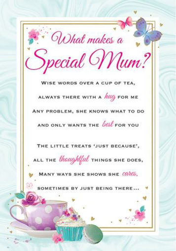 Picture of WHAT MAKES A SPECIAL MUM MOTHERS DAY CARD